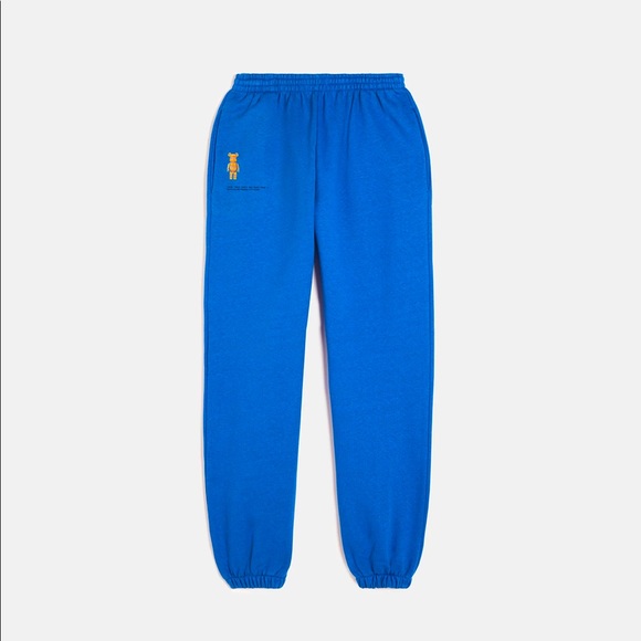 Pangaia x Bearbrick Trackpants in Colbalt Blue - size M - Picture 2 of 9